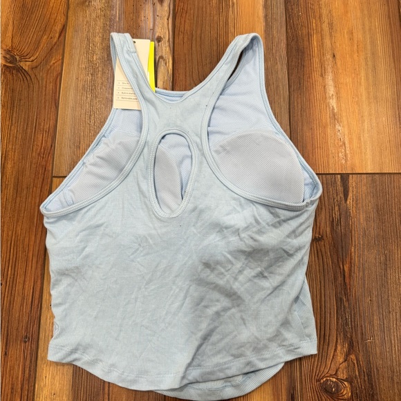 Target Light Blue Ribbed Tank Top - Picture 2 of 5